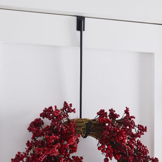 West Elm Modern Metal Wreath Hanger Christmas New 