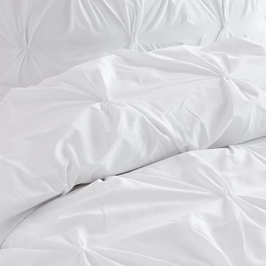 west elm pintuck comforter