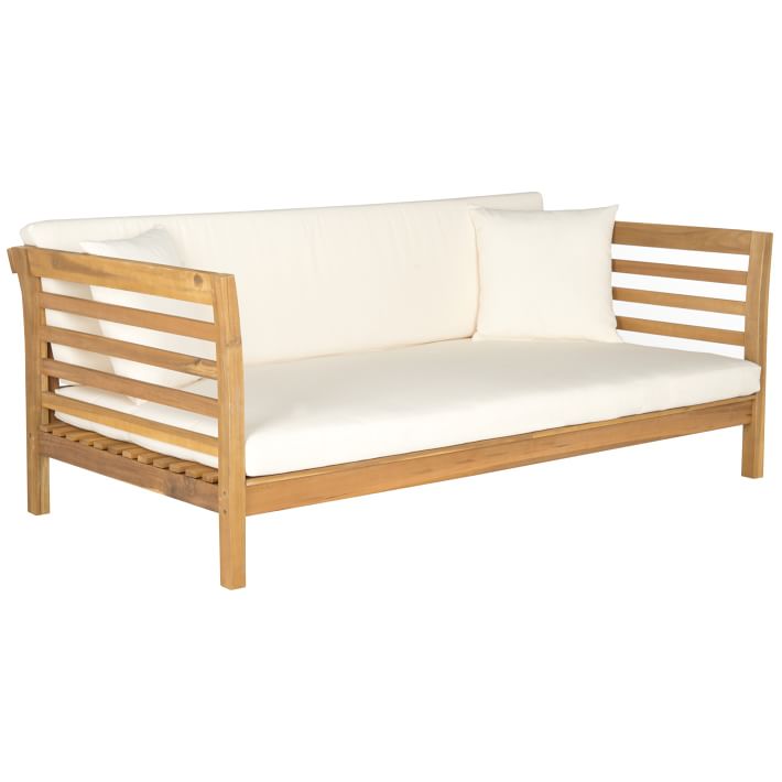 natural wood outdoor daybed o