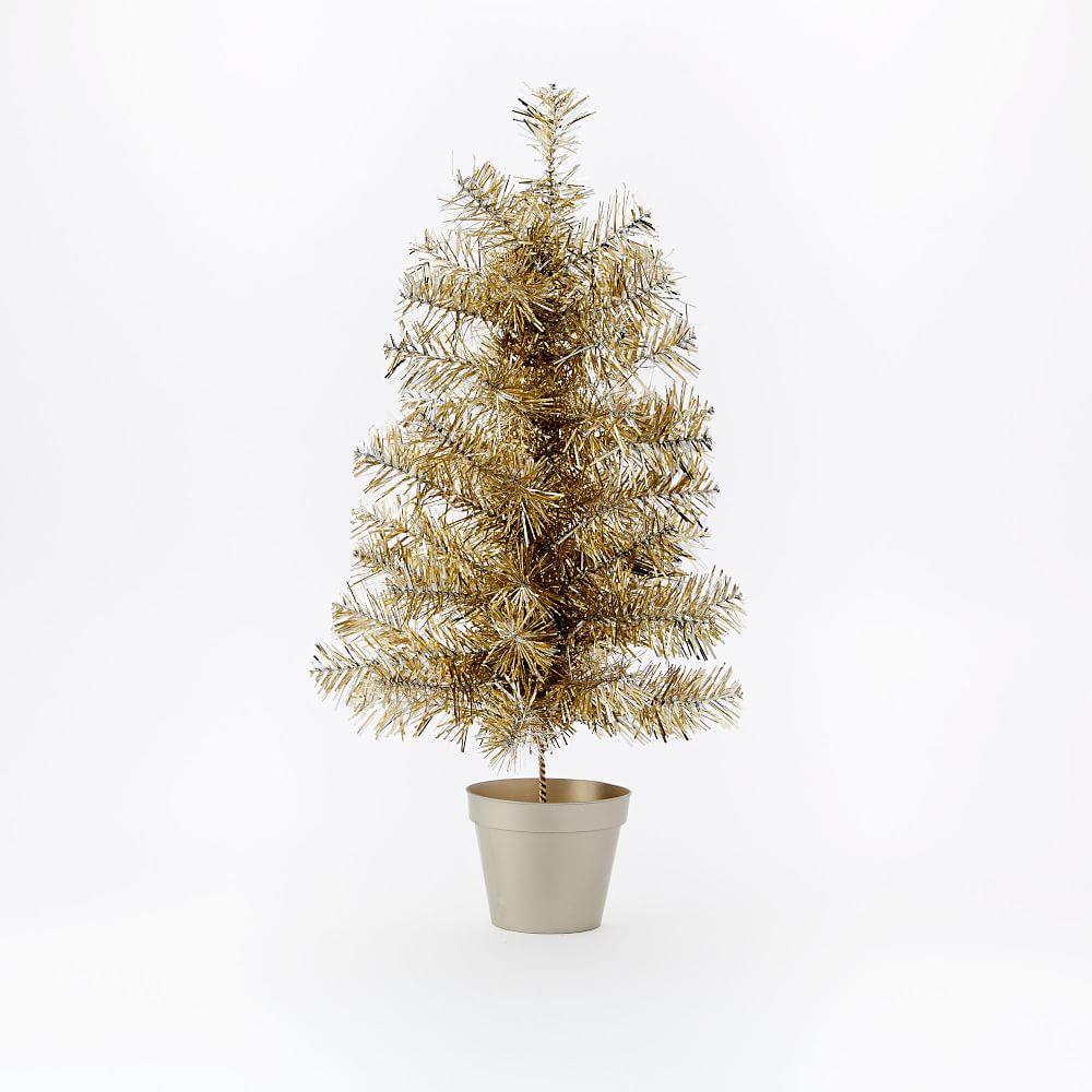 Tinsel Trees West Elm