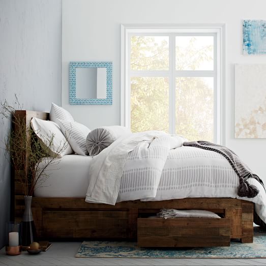 Emmerson Reclaimed Wood Storage Bed, West Elm King Bed With Storage