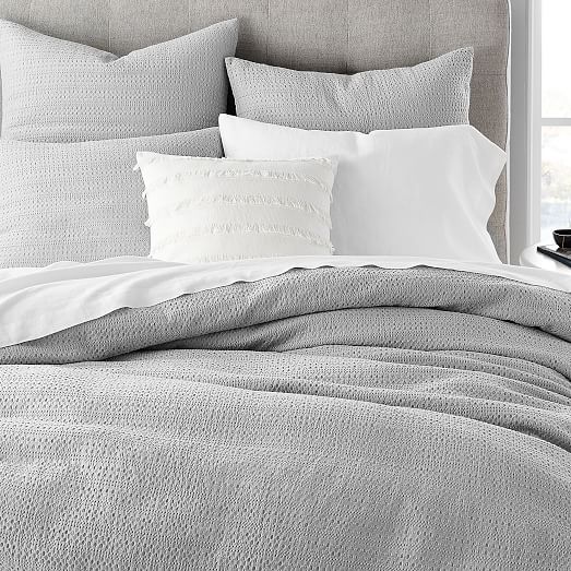 waffle knit duvet