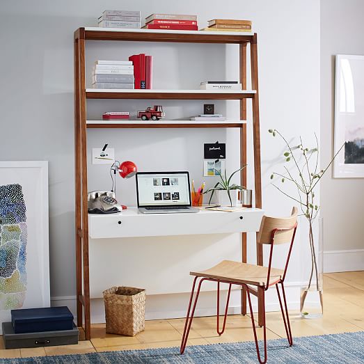 Modern Wall Desk 46 - Modern Wall Desk With Shelves Modern Wall Desk 46 - Modern Wall Desk With Shelves