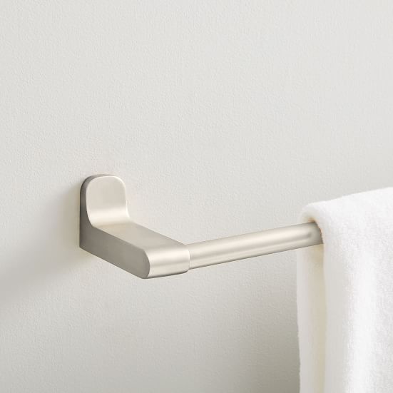 MidCentury Contour Bathroom Hardware Brushed Nickel West Elm