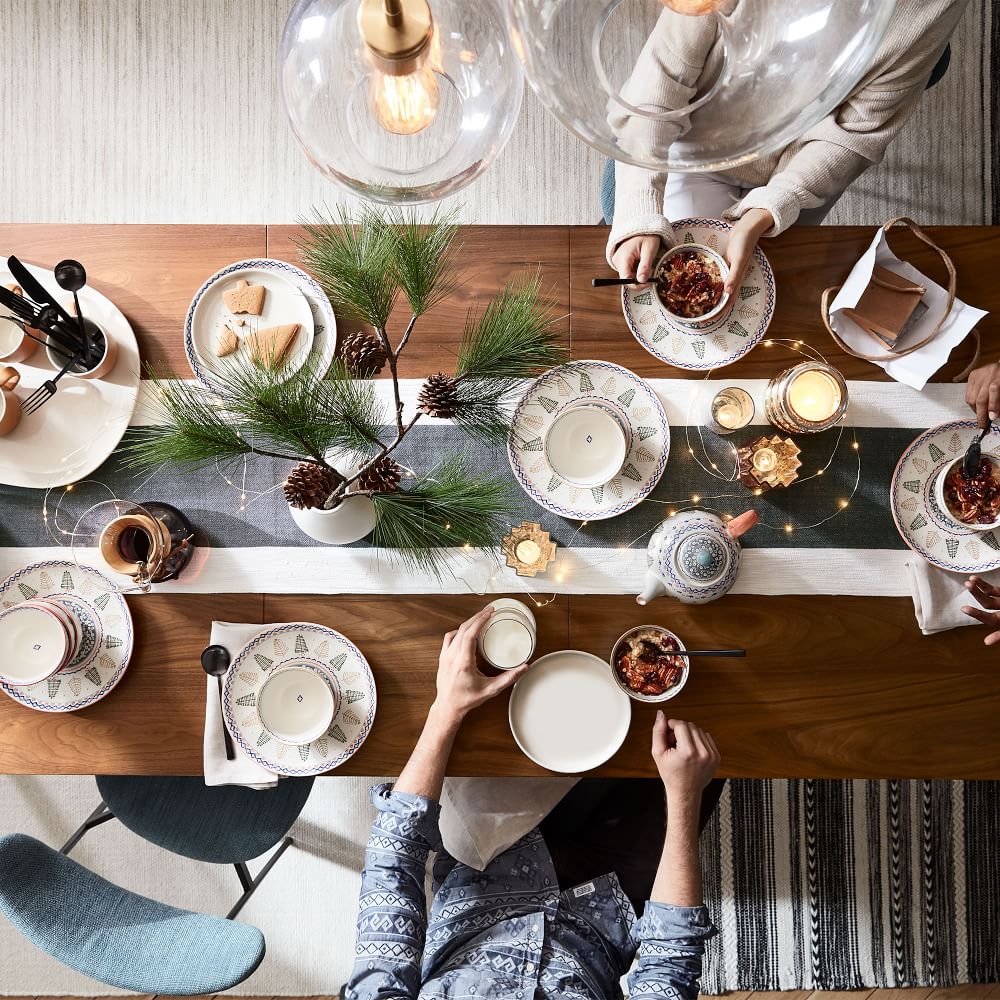 Center Stripe Woven Table Runners West Elm