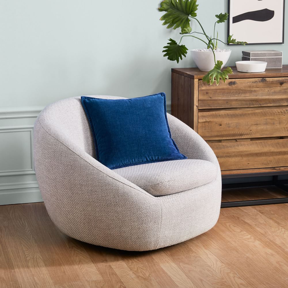 West Elm Cozy Swivel Chairnull