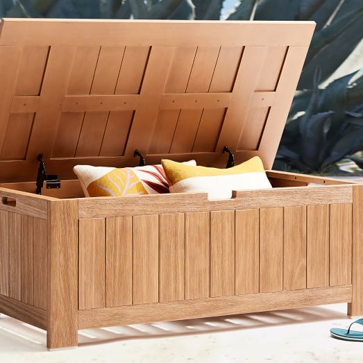 Playa Outdoor Storage Trunk, Outdoor Storage Bench Cabinet