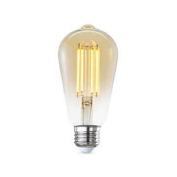 LED Light Bulb, Amber, Set of 2