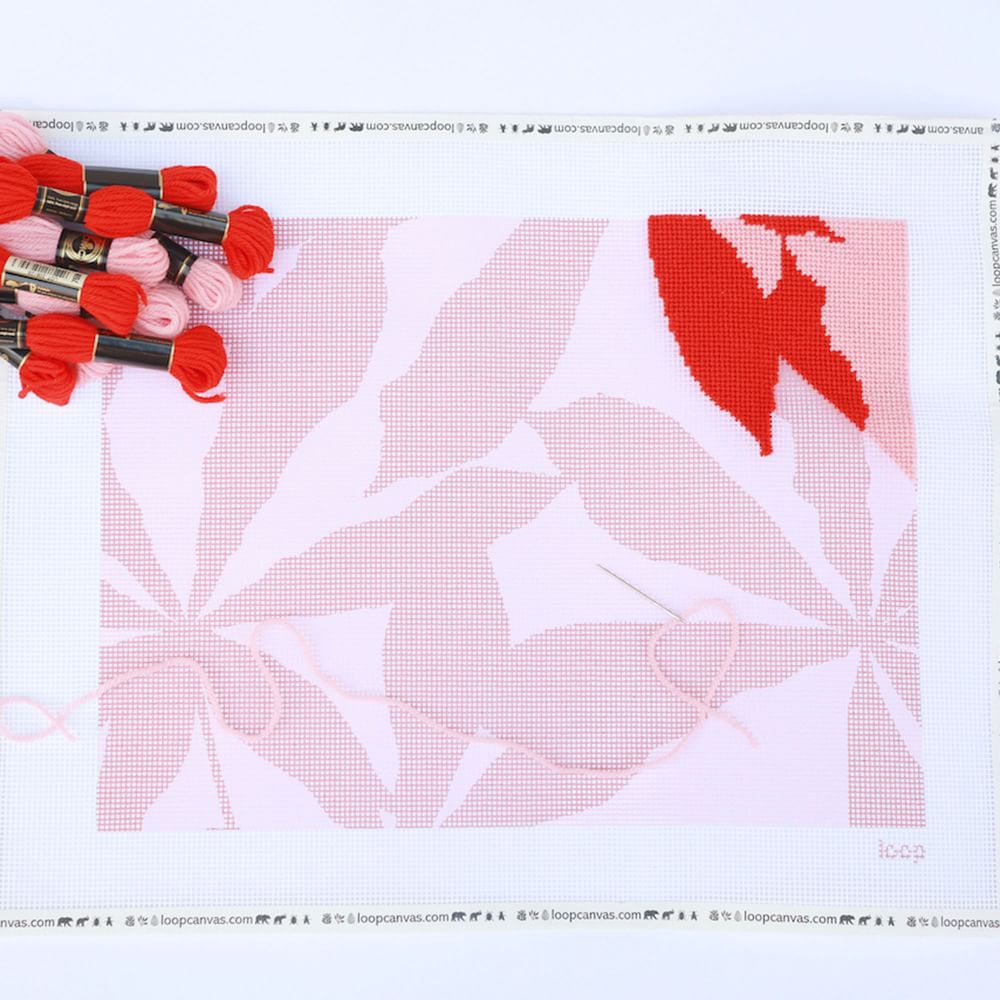 Loop Canvas Needlepoint Kit Palms West Elm