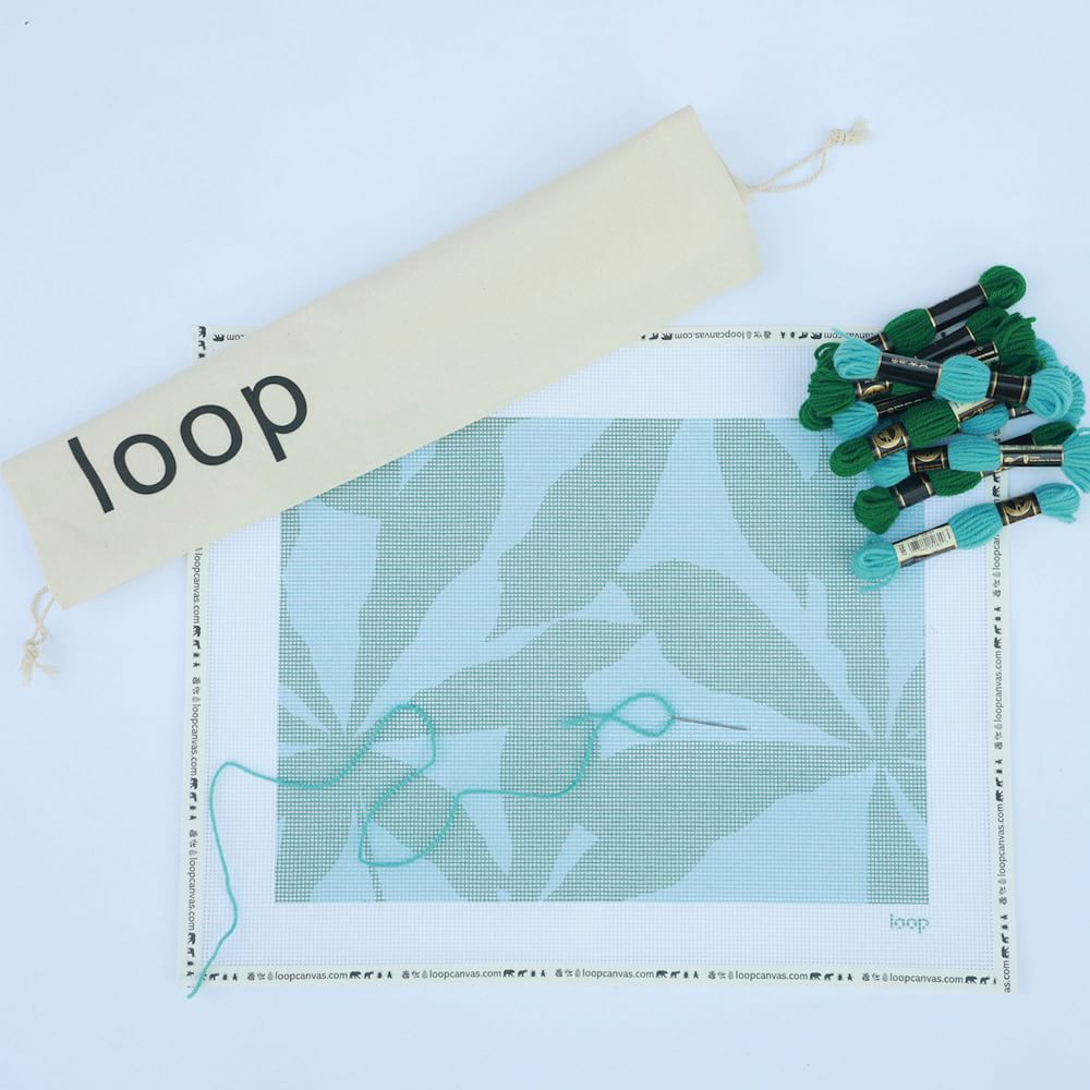 Loop Canvas Needlepoint Kit Palms West Elm