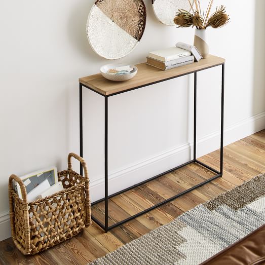 Streamline Console, Industrial Console Table West Elm