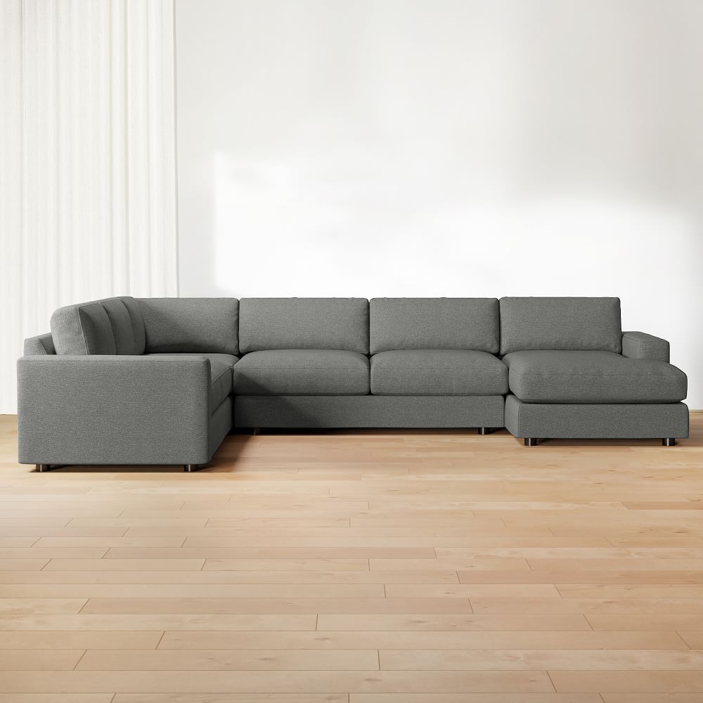 Urban 4 Piece Chaise Sectional Sofa With Chaise West Elm