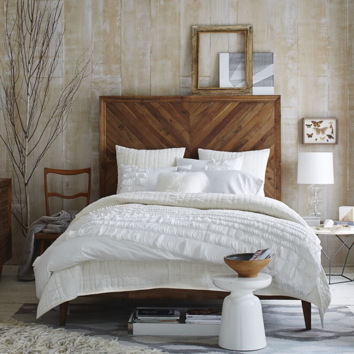Alexa Reclaimed Wood Bed, Reclaimed Wood King Bed Set