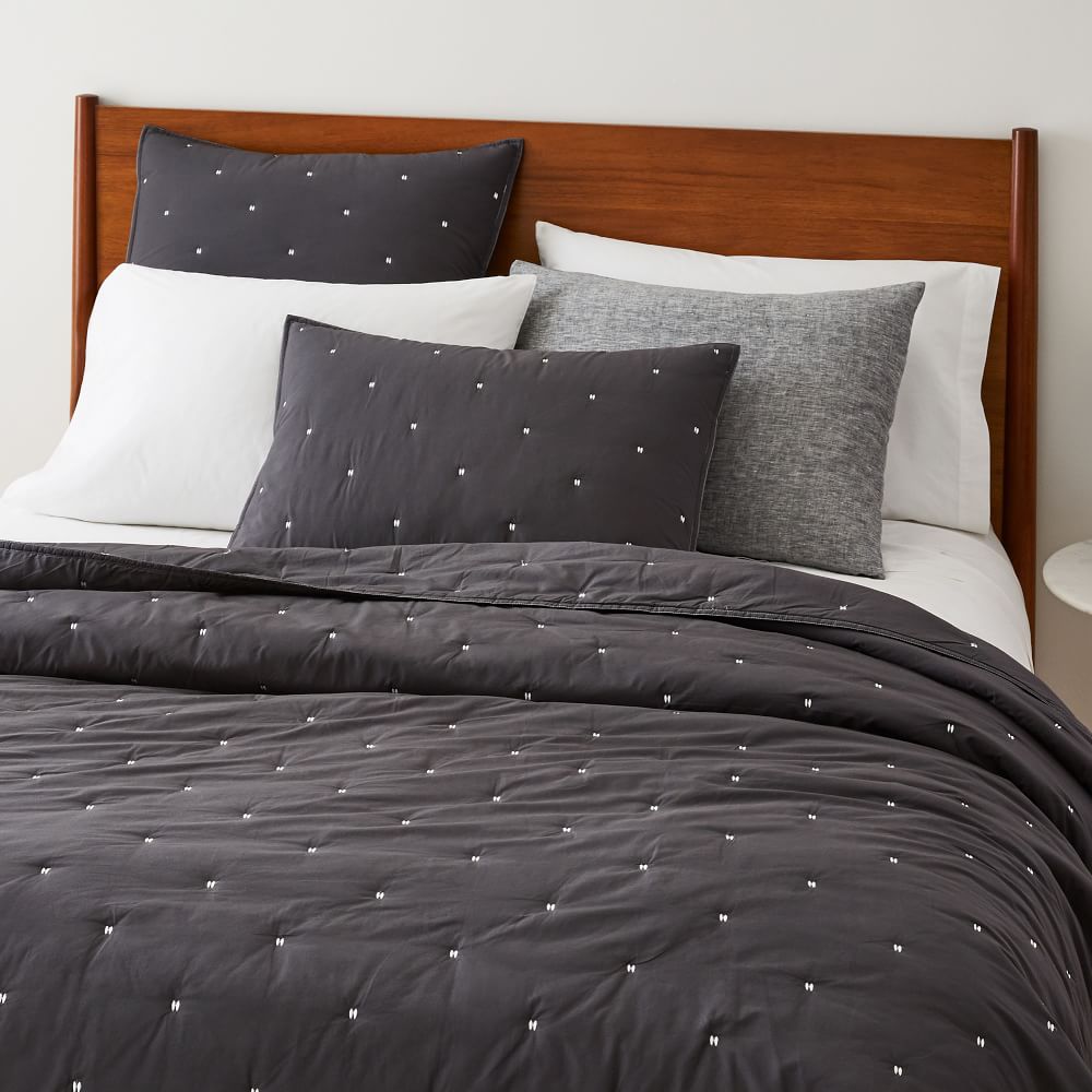 Washed Cotton Percale Quilt & Shams West Elm