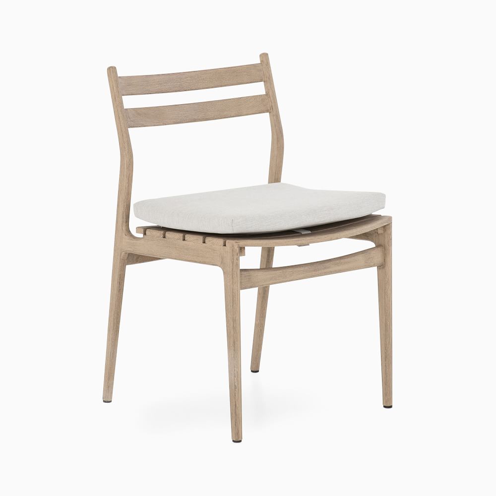 Teak Wood LowBack Outdoor Dining Chair West Elm