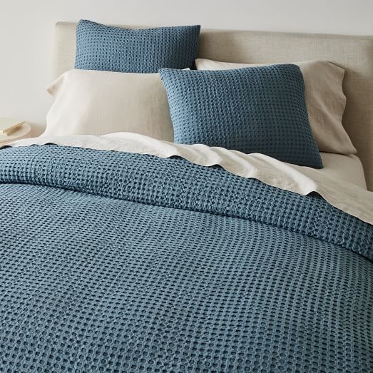 cotton waffle duvet set