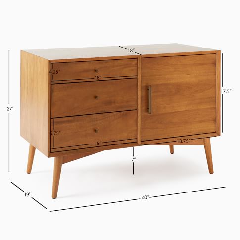 Mid-Century Media Console (40