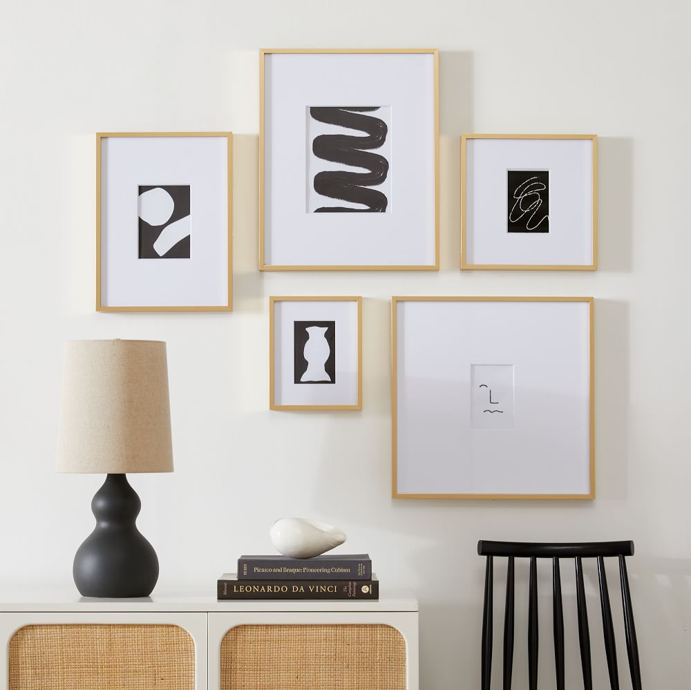 The Small-Space Organic Gallery Frames Set (Set of 5) | West Elm