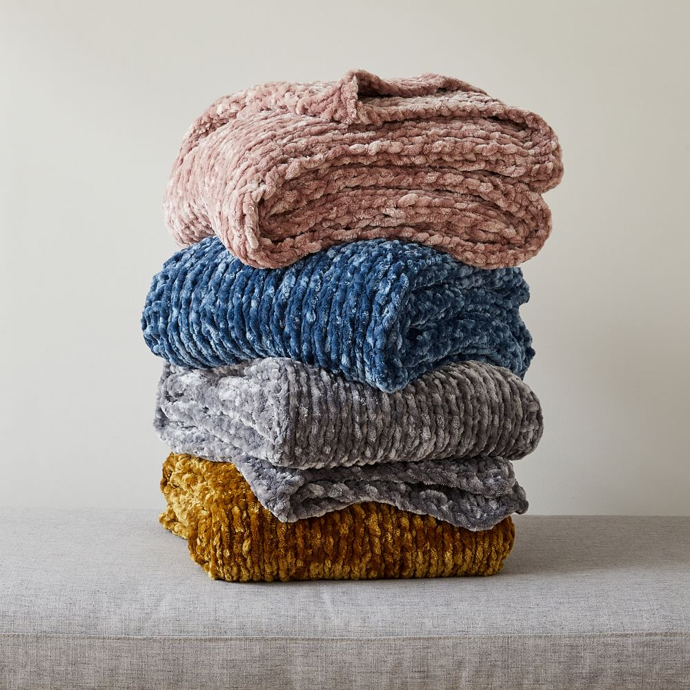 Chunky Luxury Chenille Throw | West Elm