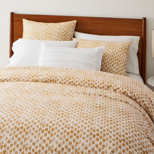 west elm yellow duvet