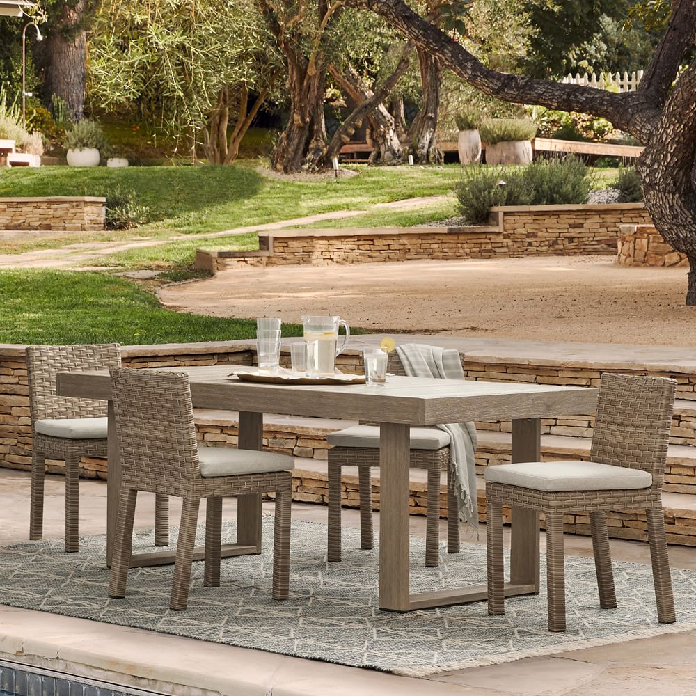 Portside Outdoor Dining Table (58"76.5") & Urban Chairs Set West Elm