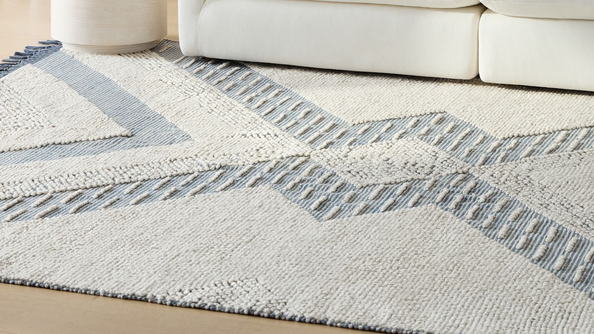 Textured Diamonds Outdoor Rug | West Elm