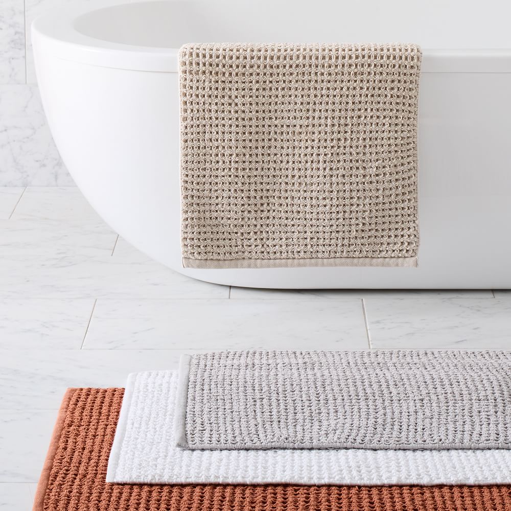 Plush Waffle Bath Mat | West Elm