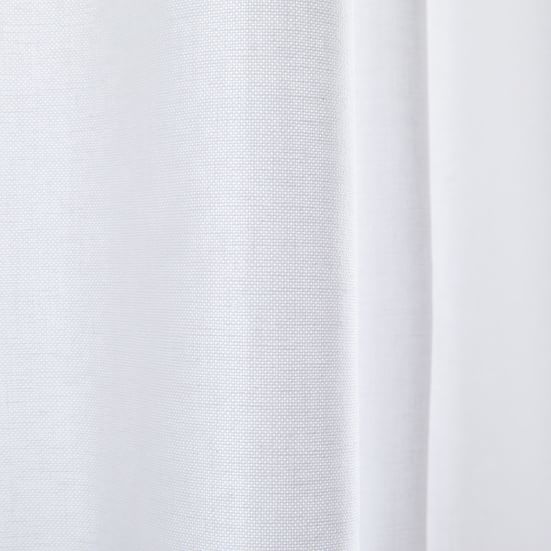 Cotton Canvas Curtain - White (Set of 2) | West Elm