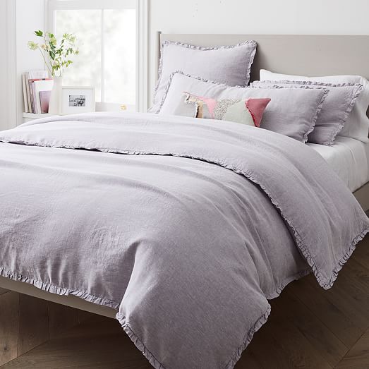 west elm ruffle duvet