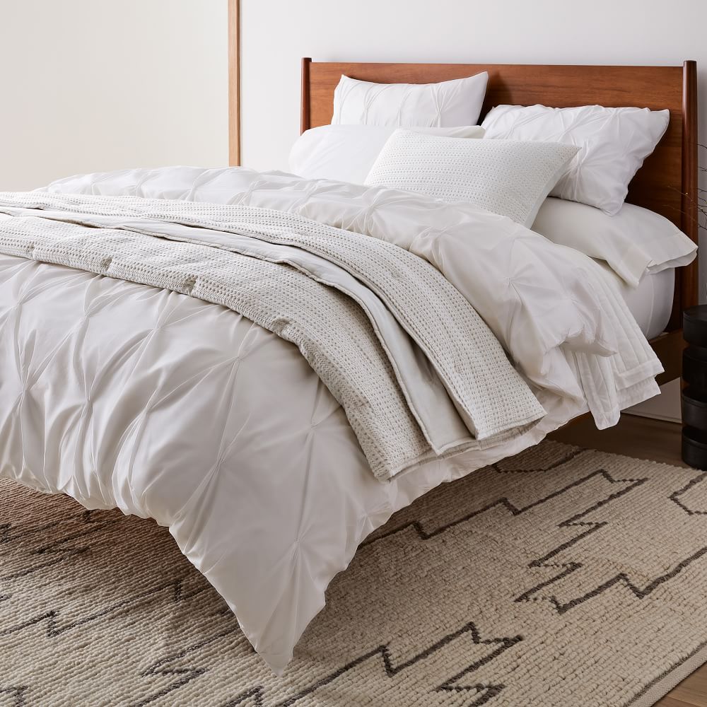 Organic Cotton Pintuck Duvet Cover & Shams West Elm