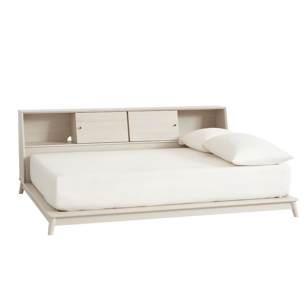 Mid-Century Side Storage Platform Bed | West Elm