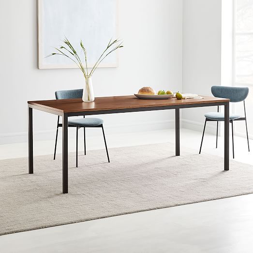 west elm dining table walnut