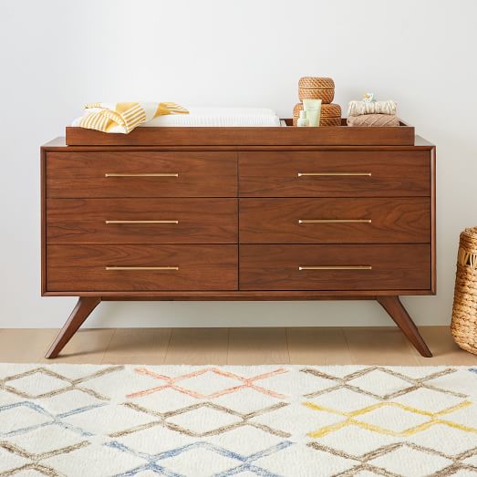 Wright 6 Drawer Changing Table 60, West Elm Wright 6 Drawer Dresser