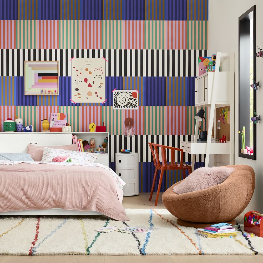 MidCentury Headboard Storage Platform Bed West Elm