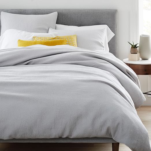 west elm tencel cotton matelasse duvet cover