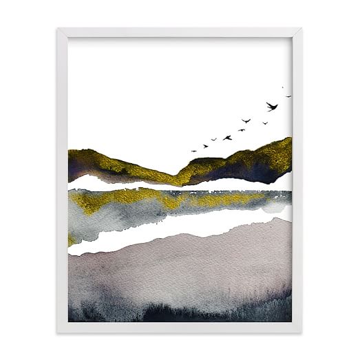 Through the Trees Framed Wall Art by Minted for West Elm West Elm
