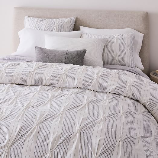 west elm pintuck comforter