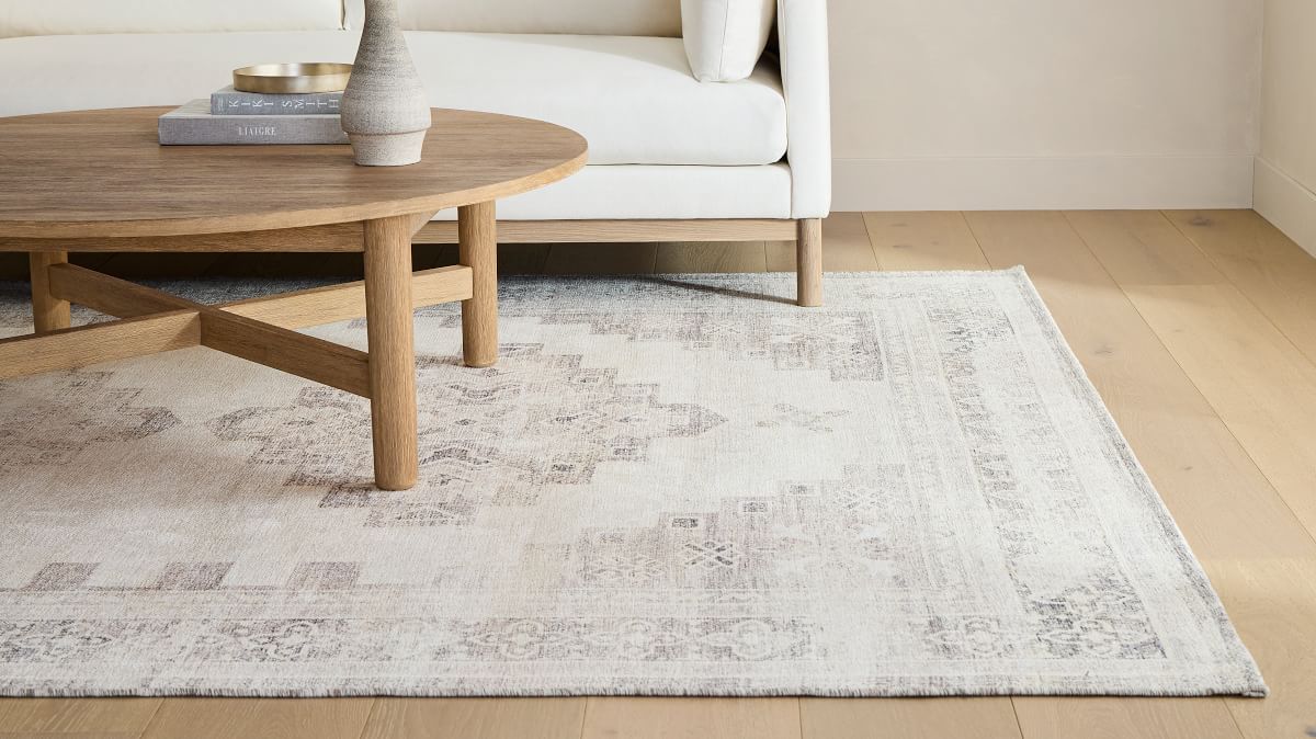 Stepped Medallion Easy Care Rug | West Elm