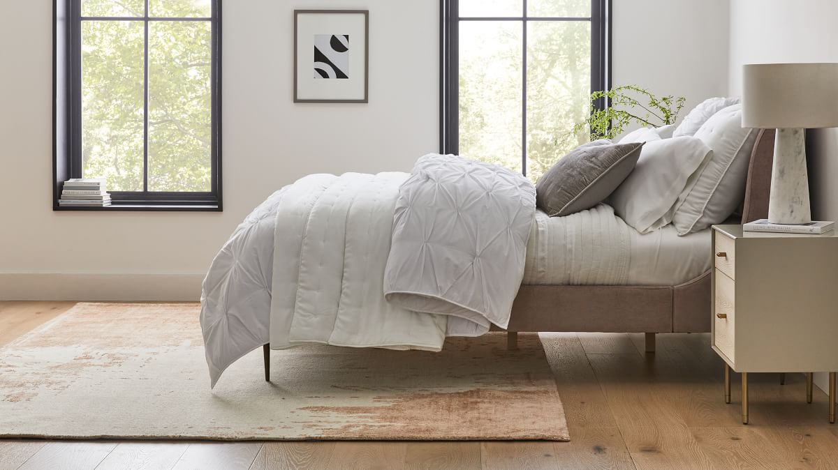 west elm pintuck comforter