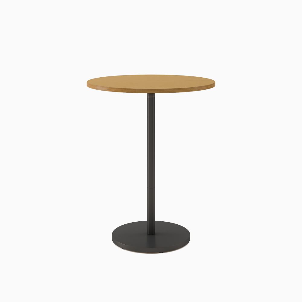 Orbit Restaurant Bar Table - Wood - Round | West Elm