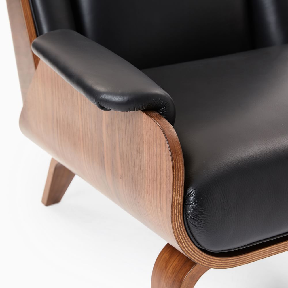 Paulo Bent Ply Leather Chair West Elm