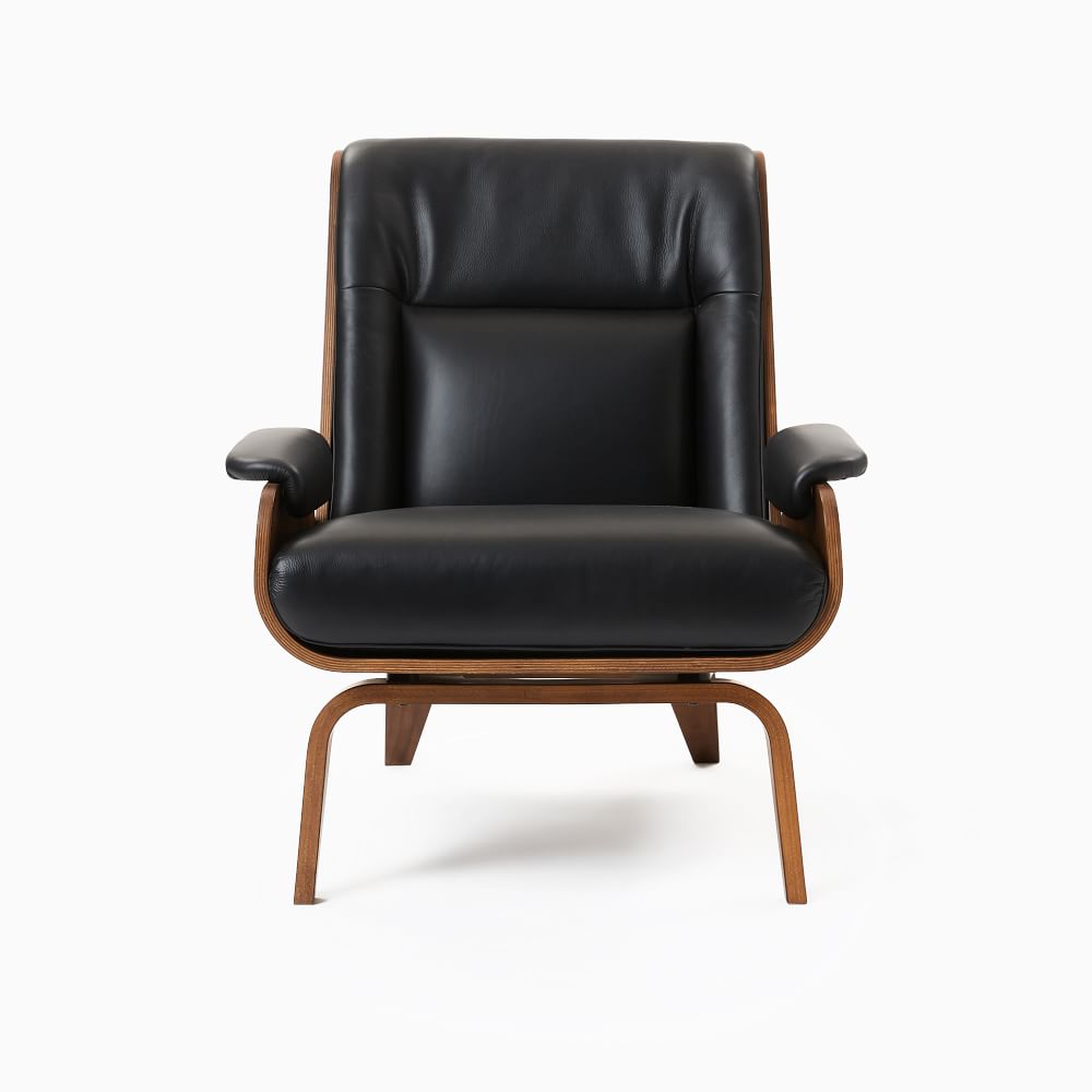 Paulo Bent Ply Leather Chair West Elm