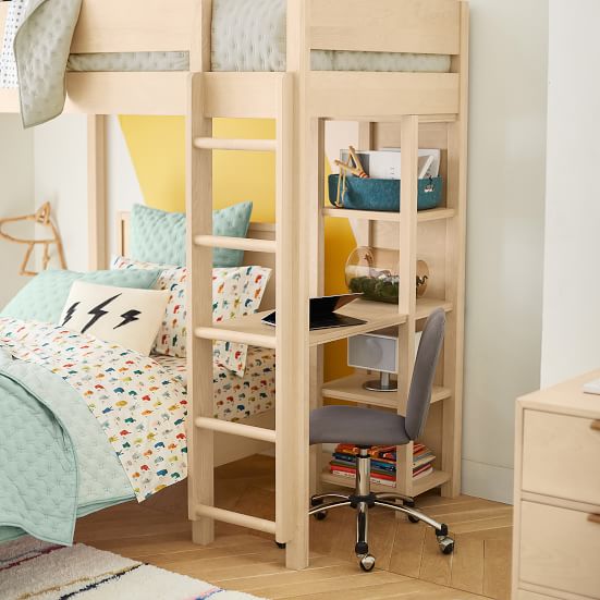 Nash Loft Bed w/ Desk | West Elm