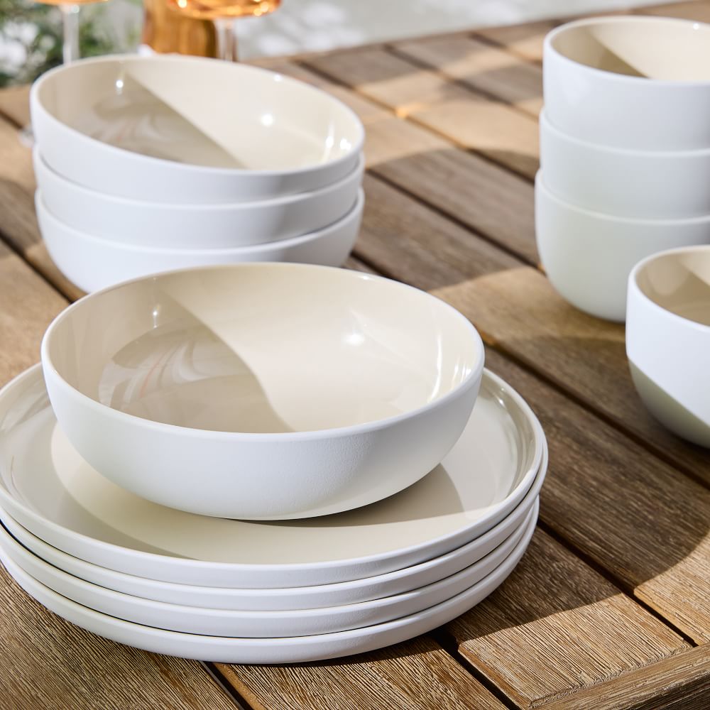 Kaloh Melamine Outdoor Dinnerware (Set of 16) West Elm