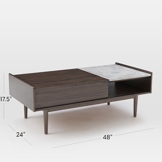MidCentury PopUp Coffee Table Modern Living Room Furniture