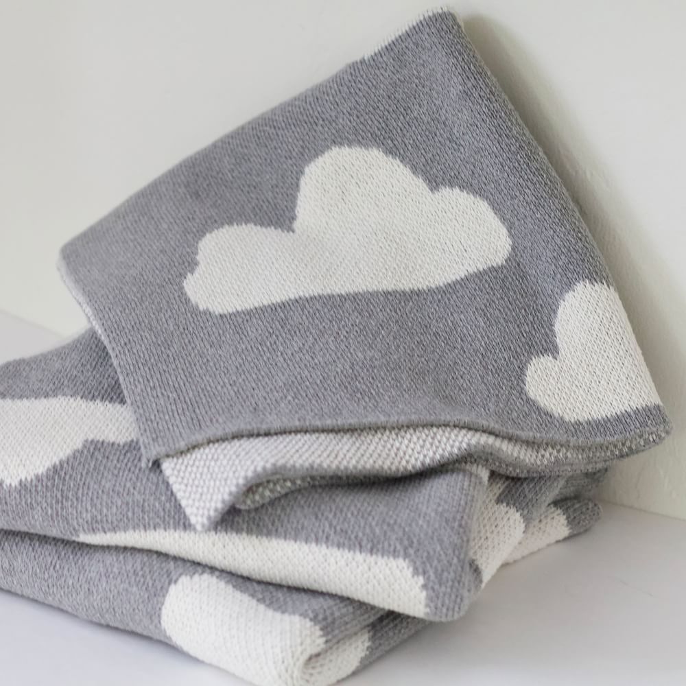 Happy Habitat Recycled Cotton Throw Clouds West Elm