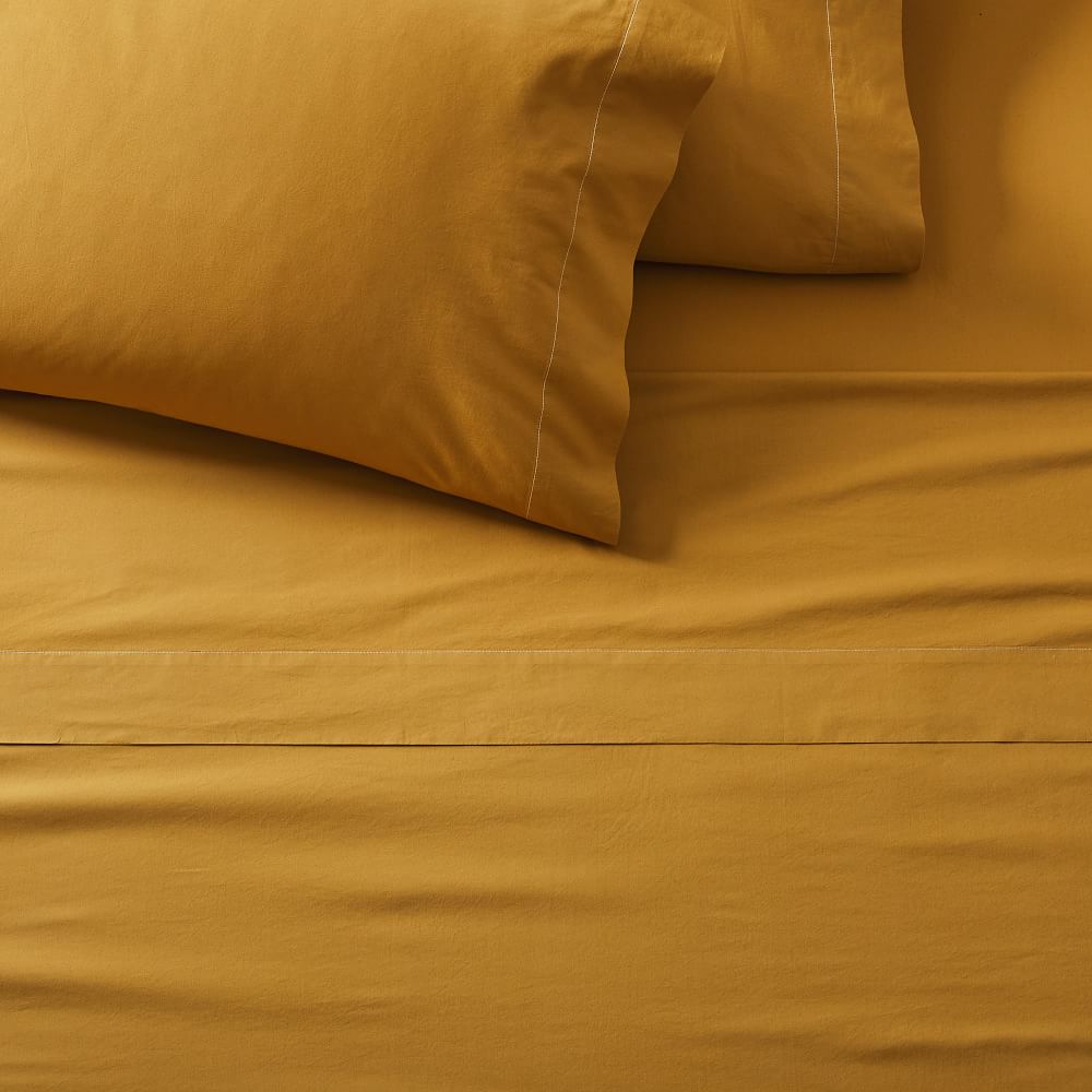Organic Washed Cotton Sheet Set, Bed Sheets West Elm