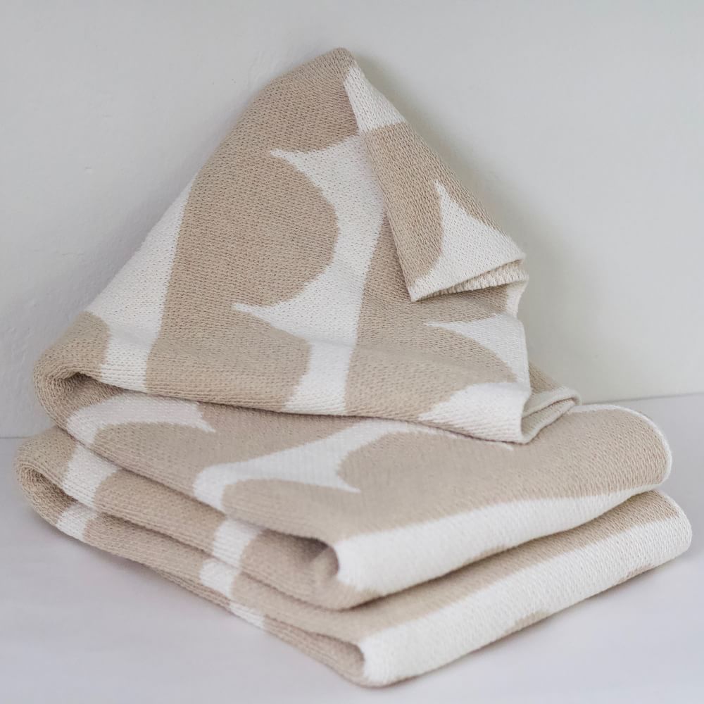 Happy Habitat Recycled Cotton Throw Hippos West Elm