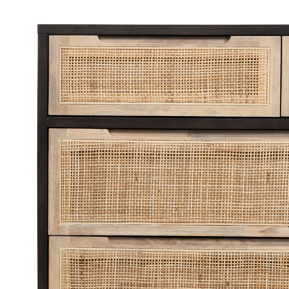 Modern Rattan 7Drawer Dresser (60") West Elm