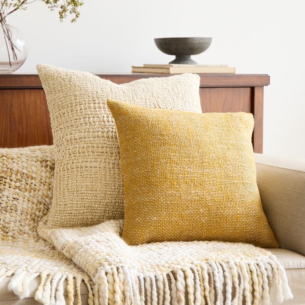 Cozy Two Tone Pillow Cover Set West Elm